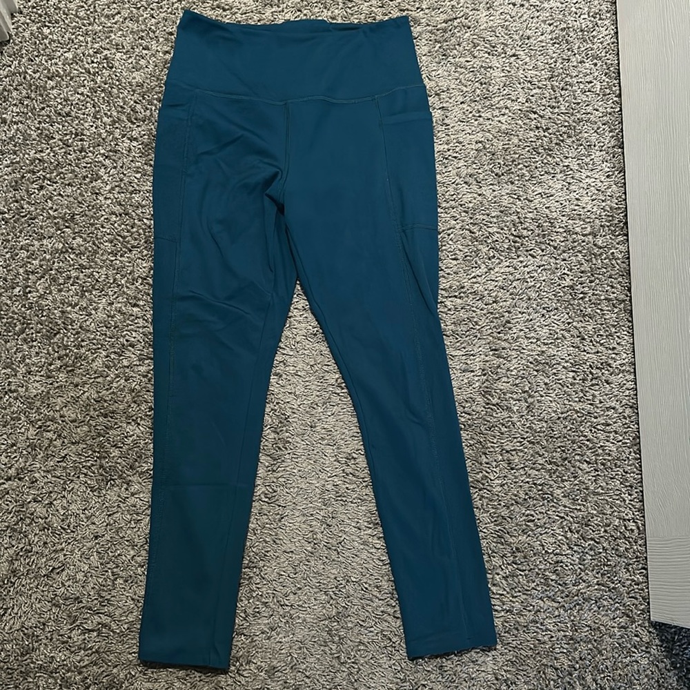 DANSKIN Blue/Green Ankle length leggings Size M